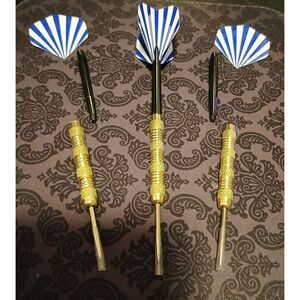 (3)p 14 Grams Steel Tip Darts - Brass Barrels-Professional Grade Game League#655